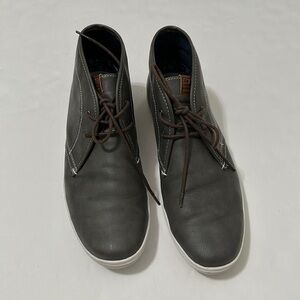 BEN Sherman Men’s Gray Lace Up Formal Casual Chukka Ankle Boots Shoes Size 12